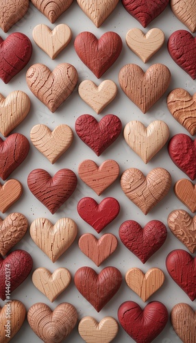 Rustic Wooden Hearts – Love in Every Grain