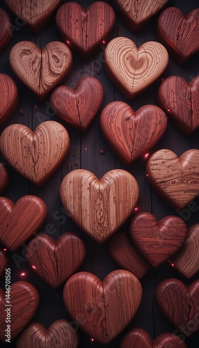 Rustic Wooden Hearts – Love in Every Grain