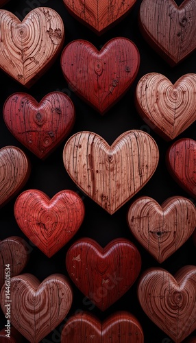 Rustic Wooden Hearts – Love in Every Grain