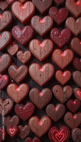 Rustic Wooden Hearts – Love in Every Grain