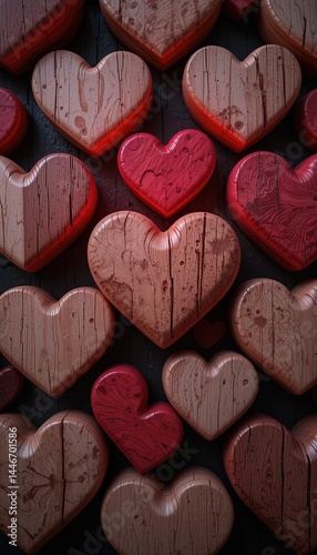 Rustic Wooden Hearts – Love in Every Grain