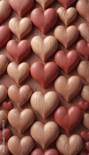 Rustic Wooden Hearts – Love in Every Grain