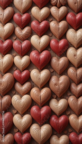 Rustic Wooden Hearts – Love in Every Grain