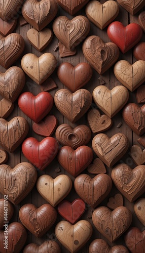 Rustic Wooden Hearts – Love in Every Grain