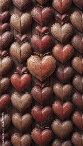 Rustic Wooden Hearts – Love in Every Grain