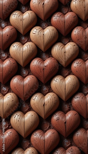 Rustic Wooden Hearts – Love in Every Grain