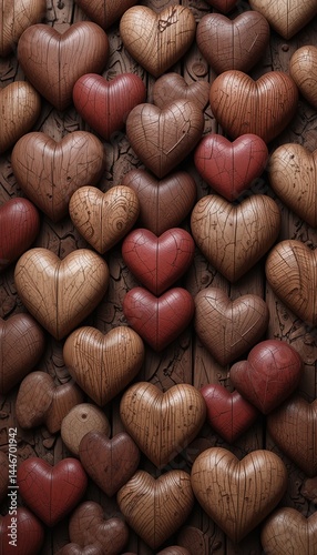 Rustic Wooden Hearts – Love in Every Grain