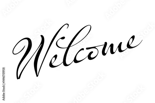 Welcome（ようこそ）の文字の、よく目立つロゴマーク
