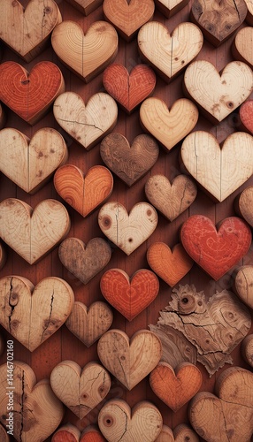 Rustic Wooden Hearts – Love in Every Grain