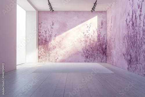 Empty studio interior space backdrop photography light create visually captivating atmosphere, filled with artistic potential