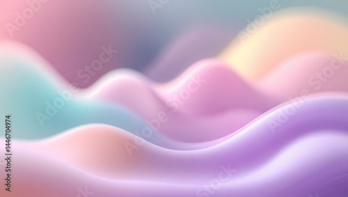 Soft Color Blur Abstract Background in Pastel Tones