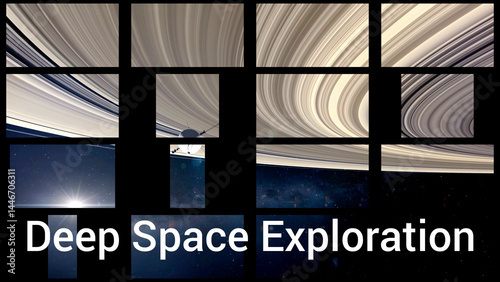 Deep Space Exploration. Technologies support space exploration - propulsion systems, sensors, optics, interstellar navigation, transmission and communication. photo