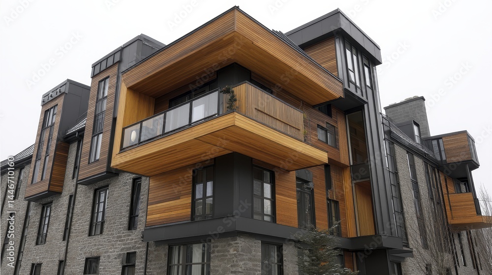 Naklejka premium Balcony-mounted solar panels providing sustainable home power - solar panel on solar solar energy residential