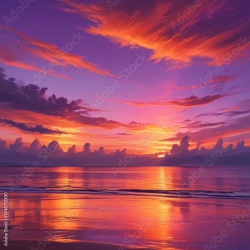 sunset over the sea, sunset in the sea, sunset over the ocean