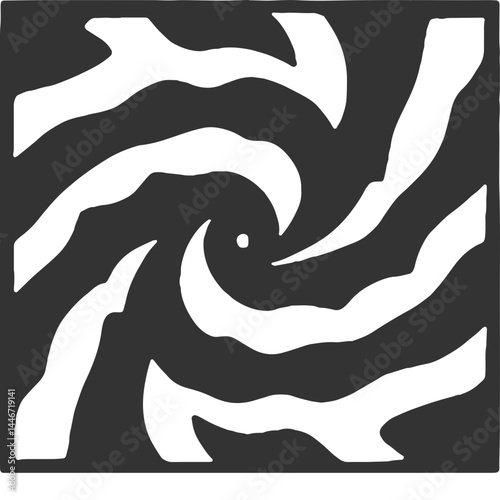 Unbroken Loops Vintage Illustration Vector