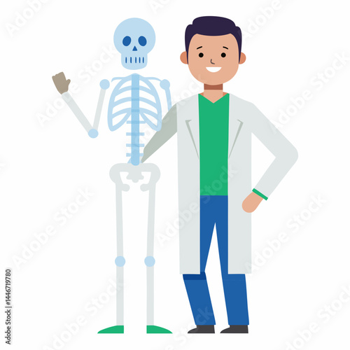 businessman with crutches