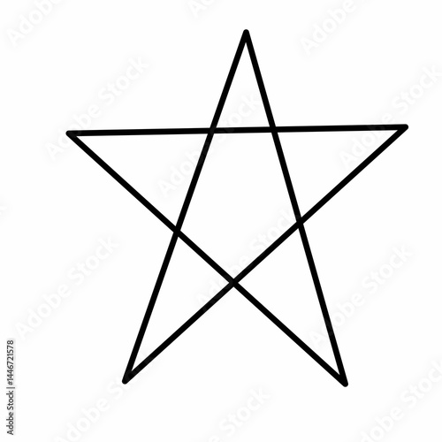 star doodle illustration 