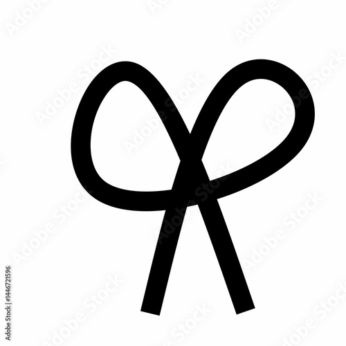 ribbon doodle art illustration 
