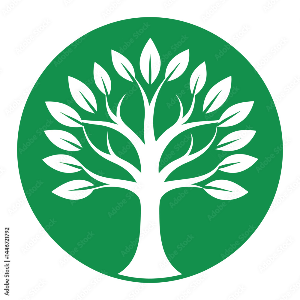 Obraz premium Circle-tree-logo 