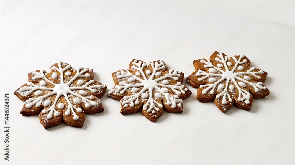 A gingerbread cookie presented in isolation on a spotless white background, clearly revealing the unique shape and charming details of this delicious treat. The cookie's distinct gingerbread aroma see A gingerbread cookie presented in isolation on a spotless white background, clearly revealing the unique shape and charming details of this delicious treat. The cookie's distinct gingerbread aroma see