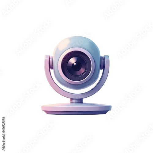 Cute Webcam, 3D Render, Streaming - Minimalism