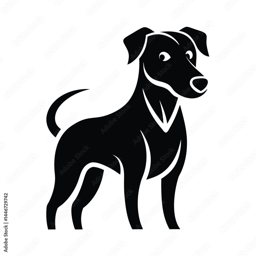 Dog-vector-logo. Dog-vector-logo.