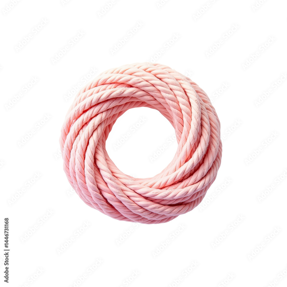Pink Twisted Rope Coil, Craft Supply - Pastel colors Pink Twisted Rope Coil, Craft Supply - Pastel colors