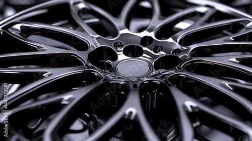 Grayscale abstract design pattern