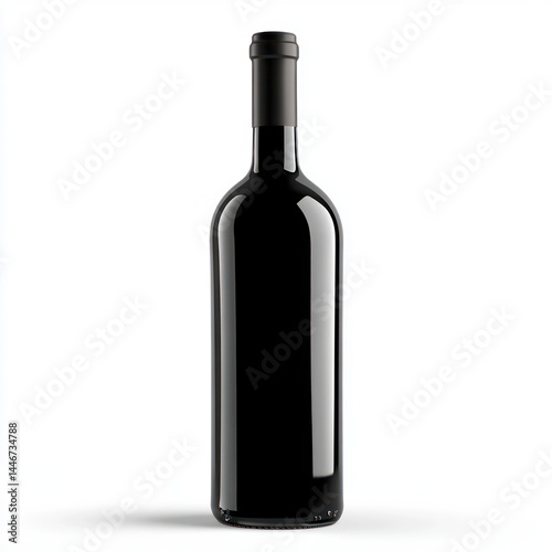 Wallpaper Mural wine bottle isolated on white Torontodigital.ca