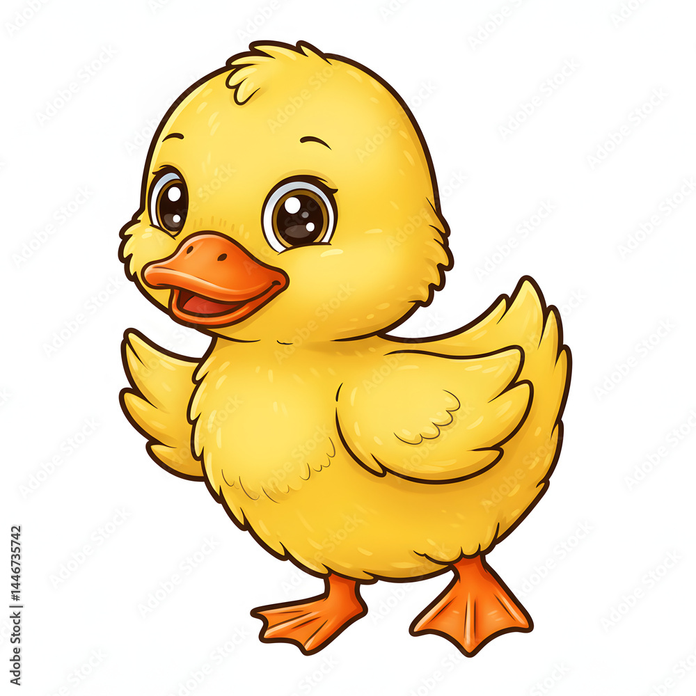 cute yellow duck
