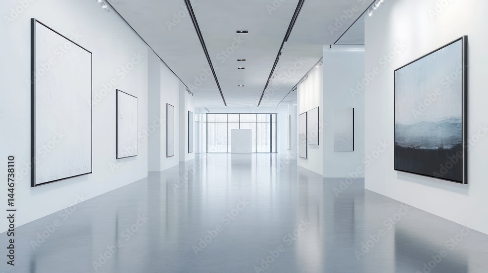 Modern Art Gallery: A Serene Space Modern Art Gallery: A Serene Space
