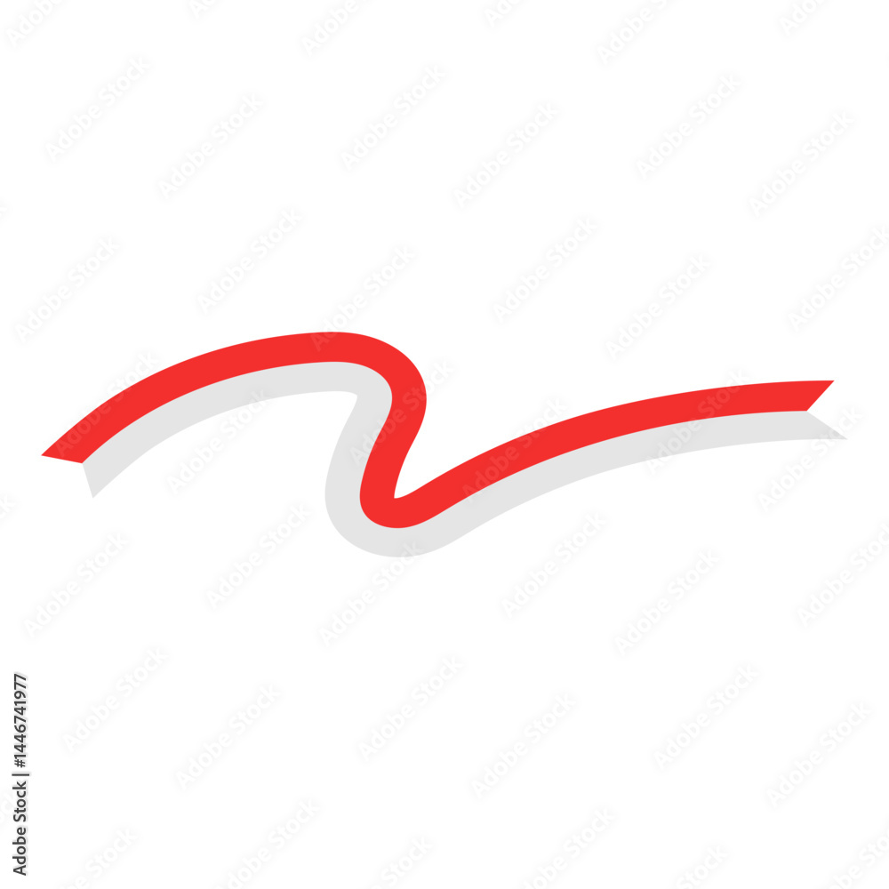 Indonesian Flag Ribbon Indonesian Flag Ribbon
