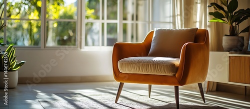 A modern minimalist home interior design with clean lines, sleek furniture, and neutral color palette, featuring an open-concept living space