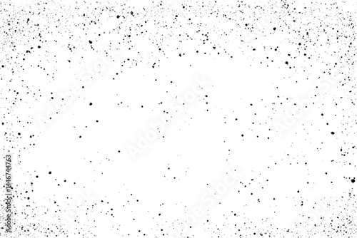 Abstract Black Background with White Speckle Pattern Illustration