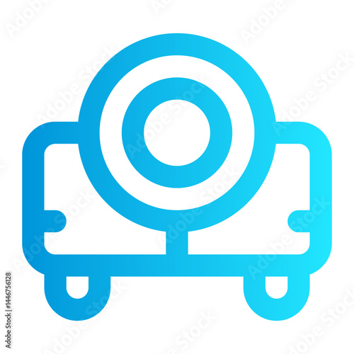 icon projector with style gradient