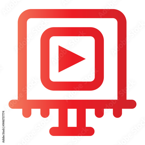 advertising gradient icon