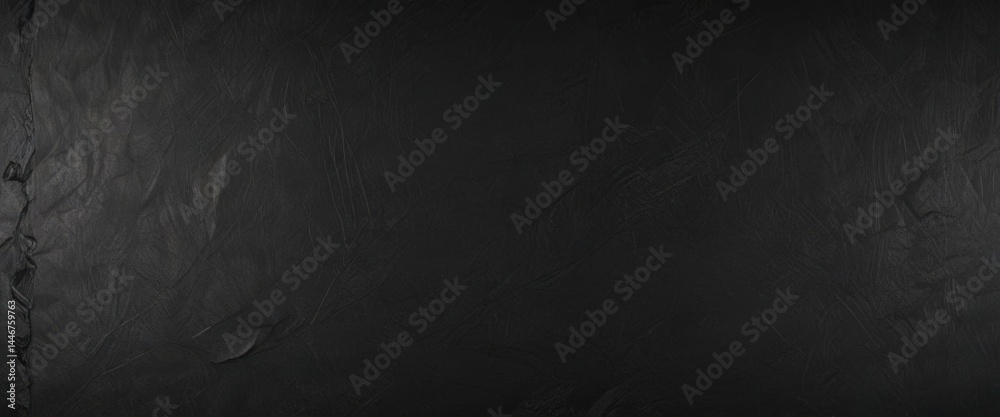Naklejka premium Aged black paper texture; deep creases, frayed edges, vintage feel , antique paper, distressed paper