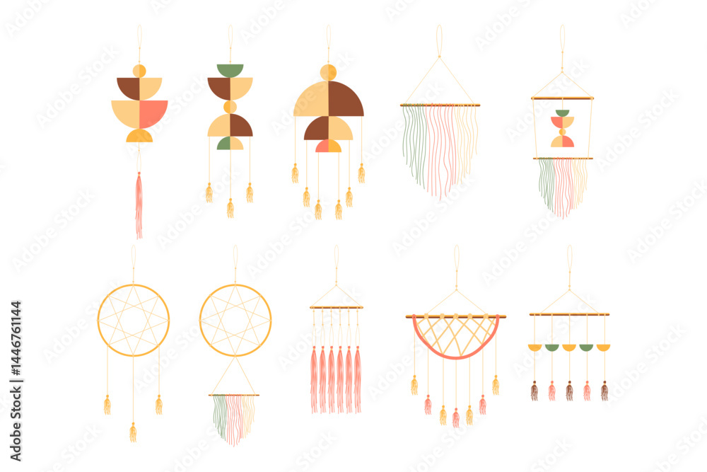 Boho Wall Hanging Decoration Set Boho Wall Hanging Decoration Set