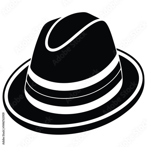 Fedora hat vector icon