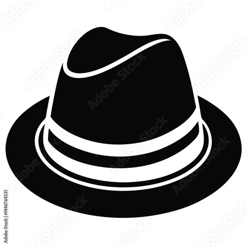 Fedora hat vector icon