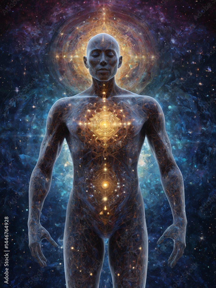 Dissolving Soul: Human Form Merging with the Cosmos Dissolving Soul: Human Form Merging with the Cosmos