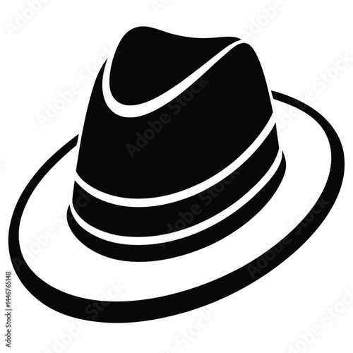 Fedora hat vector icon