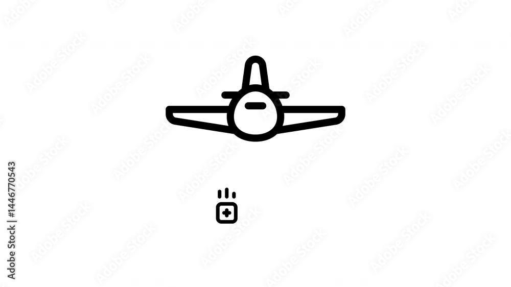 airplane animated icon