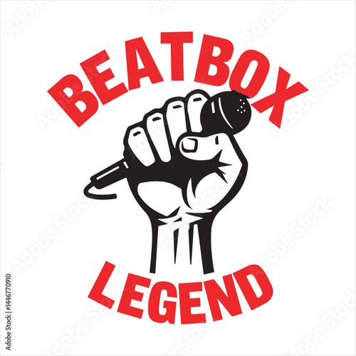 Beatbox Legend Microphone Hand Drawing,Beatbox Art Hand Holding Microphone,Microphone in Hand Beatbox Style,Beatbox Culture Hand and Mic Design,Music Street Art Beatbox Illustration