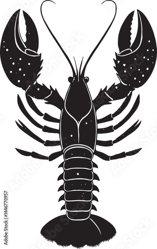 vector illustration of a lobster