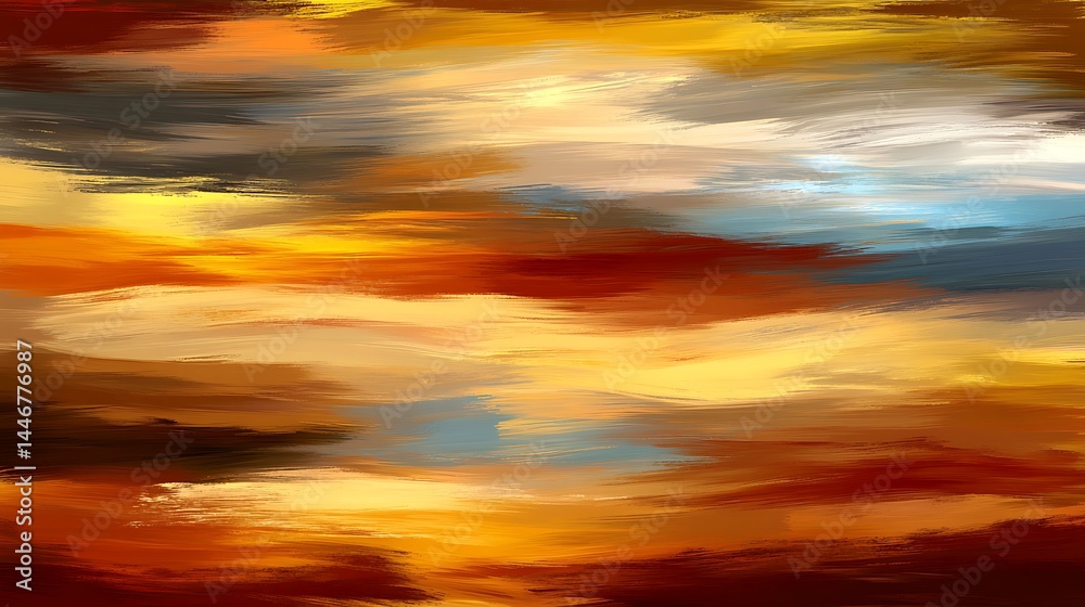 Obraz premium Abstract sunset sky painting