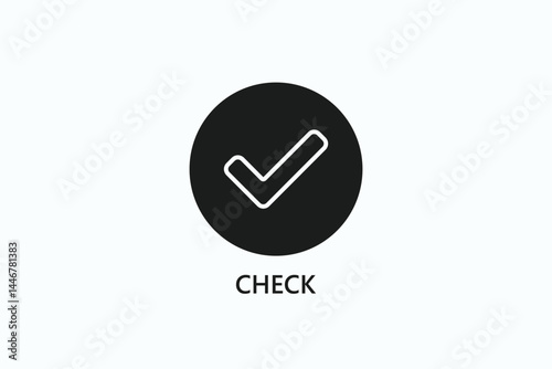 Free Download Check Icon Or Logo Isolated Illustration - GFXLoad