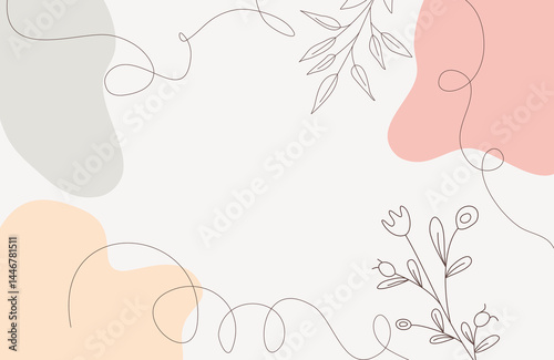 Aesthetic Colorful Pastel Floral Fluid Abstract