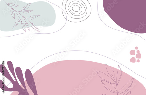 Aesthetic Colorful Pastel Floral Fluid Abstract