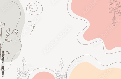 Aesthetic Colorful Pastel Floral Fluid Abstract